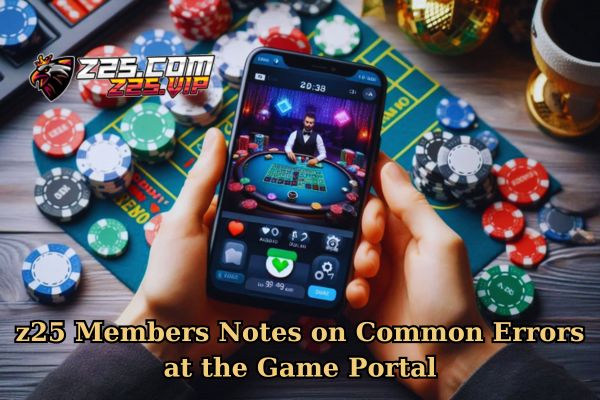 z25 Members Notes on Common Errors at the Game Portal